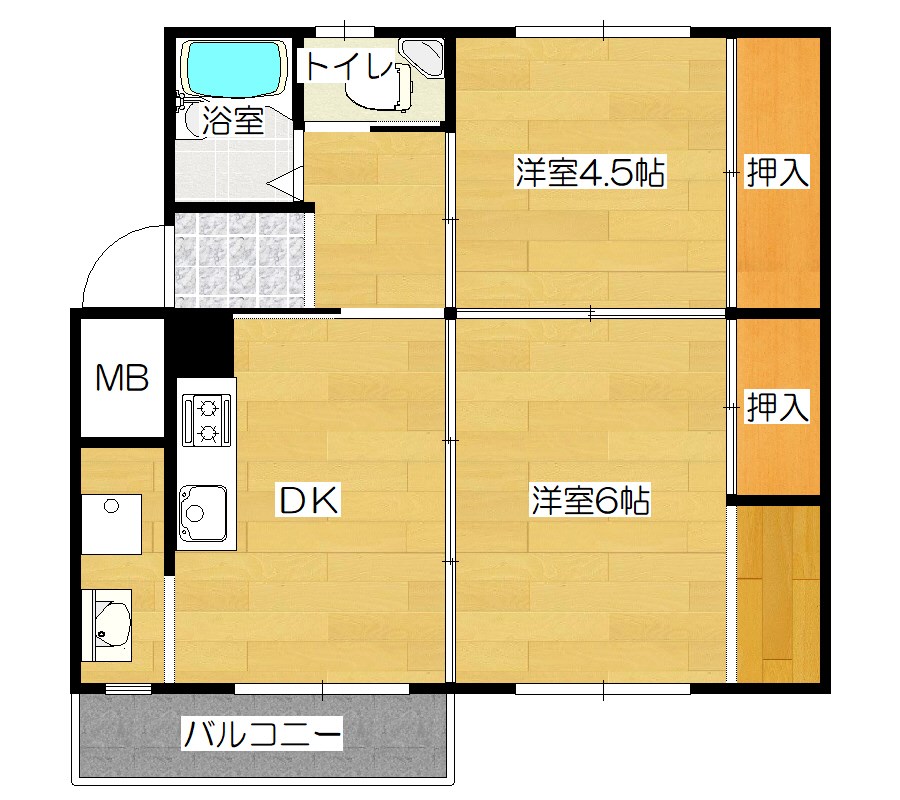 ヴィラナリー北見Ⅲ 間取り