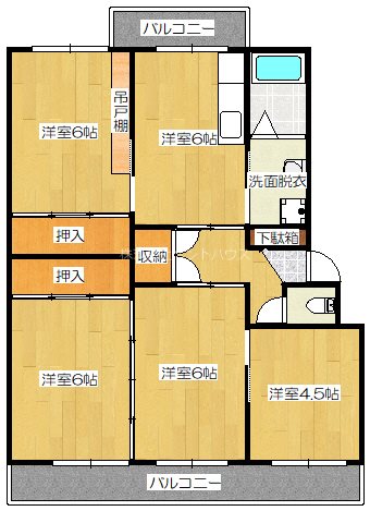 ヴィラナリー三条Ⅱ 間取り