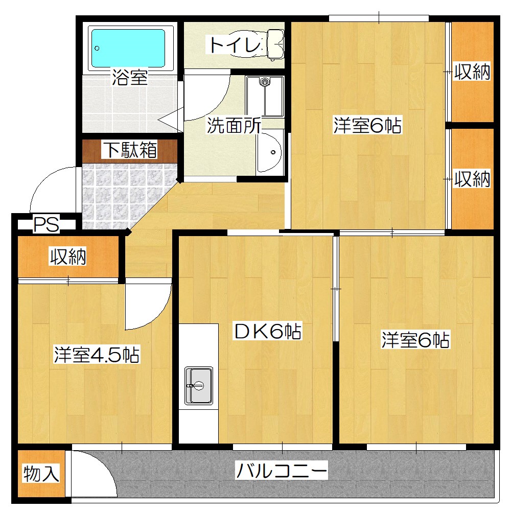 ヴィラナリー綾羅木 間取り
